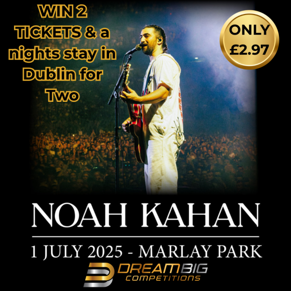 WIN 2 Tickets to Noah Kahan in Dublin July 2025 & 1 Night Stay for Two