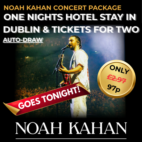 WIN 2 Tickets to Noah Kahan in Dublin July 2025 & 1 Night Stay for Two