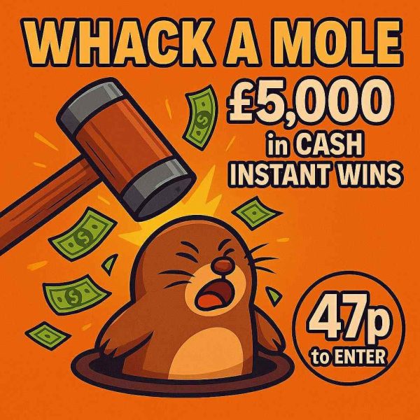 WHACK A MOLE £5K CASH INSTANT WIN