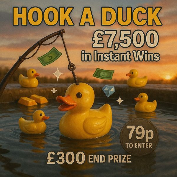 HOOK A DUCK WITH £7,500 OF INSTANT WINS